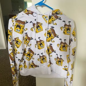 SpongeBob crop top sweatshirt